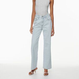 Aritzia Denim Forum The Farrah Hi-rise Wide Jean Bleach Bleu